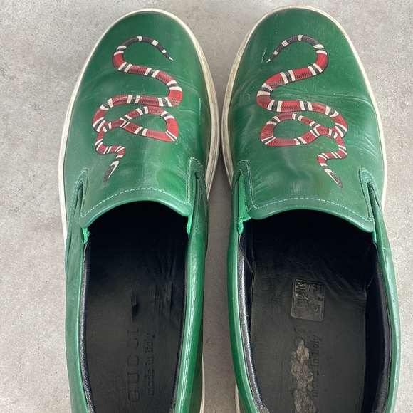 Gucci Leather Snake Loafers main image 7